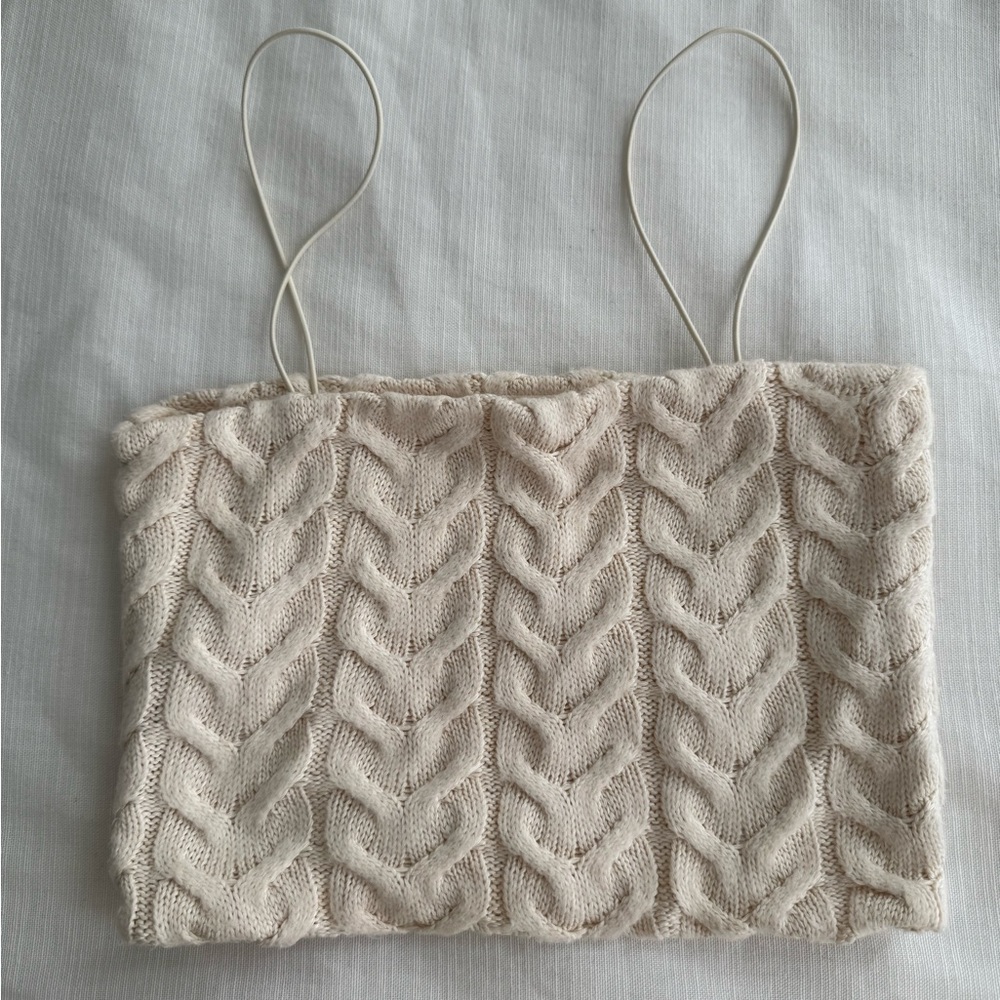Zara Sweater Tube Top Tank